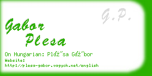 gabor plesa business card